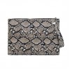 Snake Print Clutch