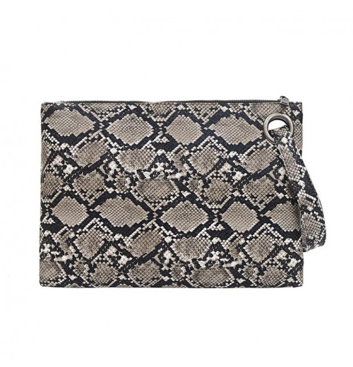 Snake Print Clutch