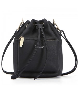 Leather Bucket Shoulder Bag