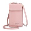 Pebbled Leather Phone Crossbody Bag