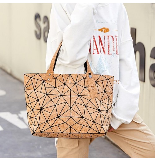 Geometric Print Tote Bag