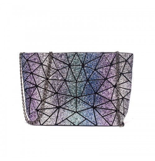 Holographic Leather Shoulder Bag