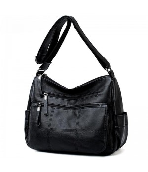 Faux Leather Tote Bag With Zipper