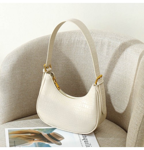 Baguette Leather Shoulder Bag ERIN