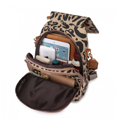 Leopard Backpack Purse