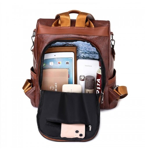 Backpack With Back Pocket