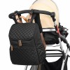 Black Unisex Backpack Diaper Bag