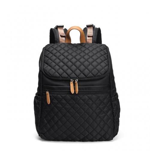 Black Unisex Backpack Diaper Bag